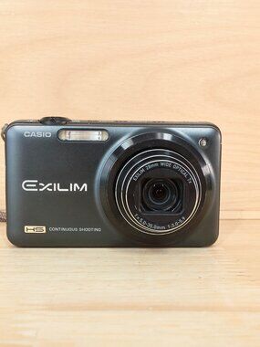 Casio Exilim EX-ZR10 Digital Camera Black 12.1MP 7x Optical Zoom Tested